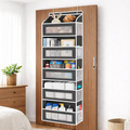 Over The Door Organizer Storage-5-Tier Hangable Organizer with 10 Large side pocket