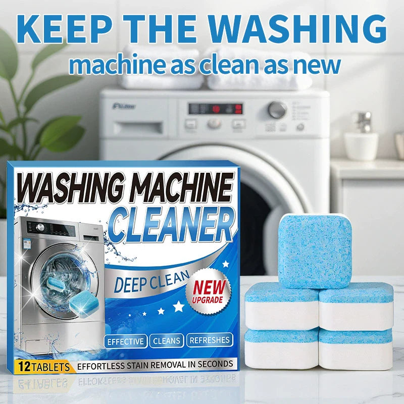 Washing Machine Cleaner Descaler  - Deep Cleaning Tablets For HE Front Loader & Top Load Washer